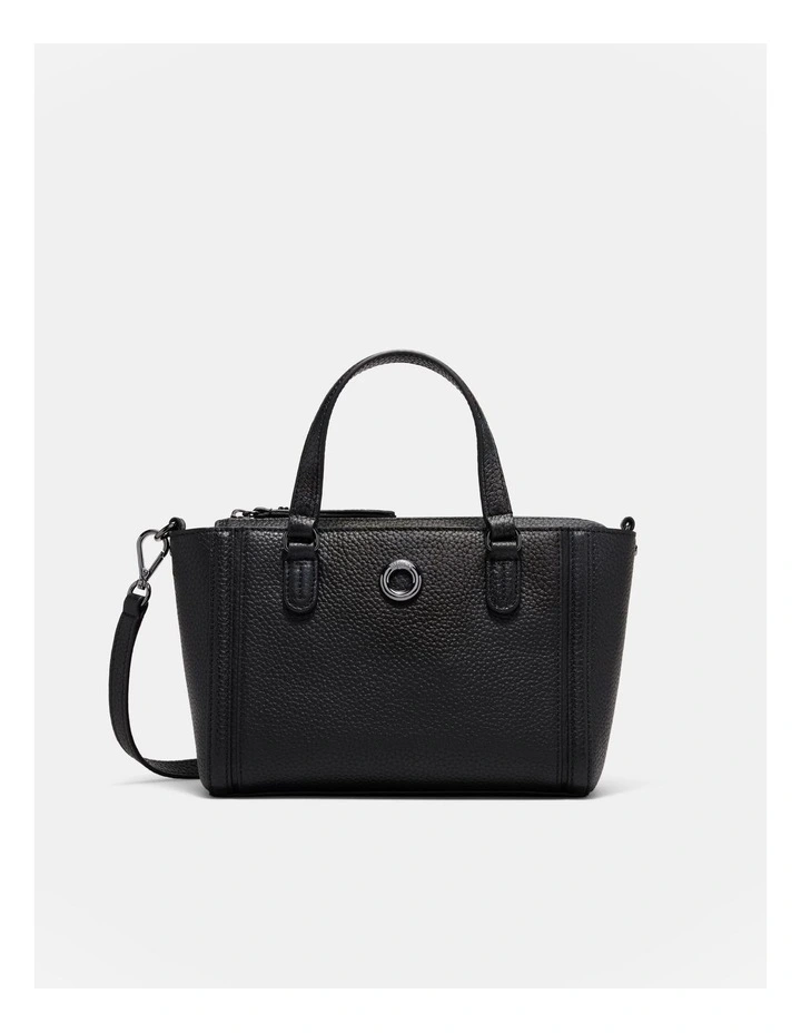 Orbit Mini Tote Bag in Black Gunmetal