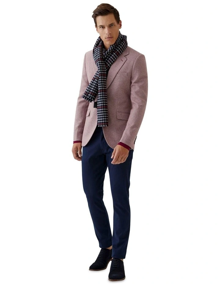 Blake Wool Rich Blazer in Red