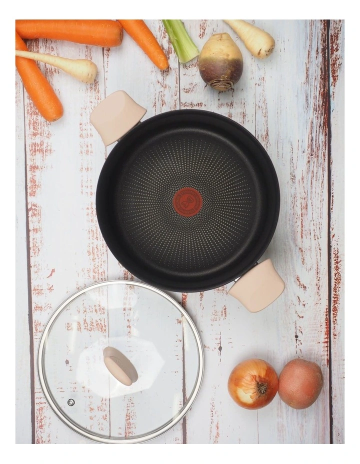 Induction Non-Stick Stewpot/Lid 24cm in Bronze