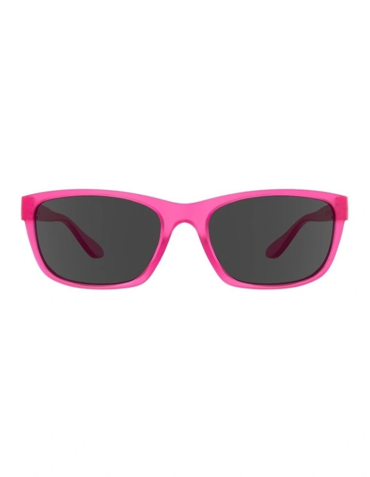 Sunglasses with Polarised Grey Lenses in Power Pink
