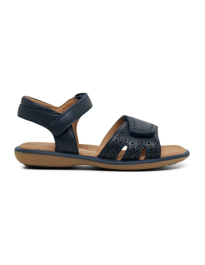 Peach School Sandals in Navy