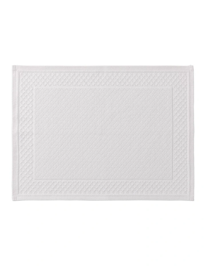Newbery Bath Mat in White
