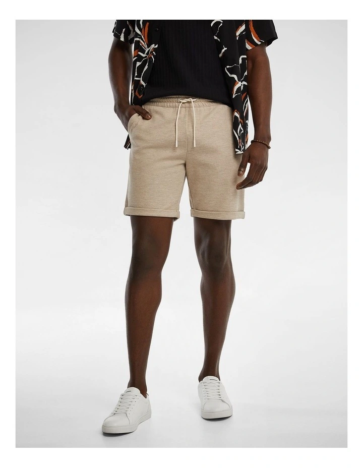 Jonez Elastic Waist Short in Natural