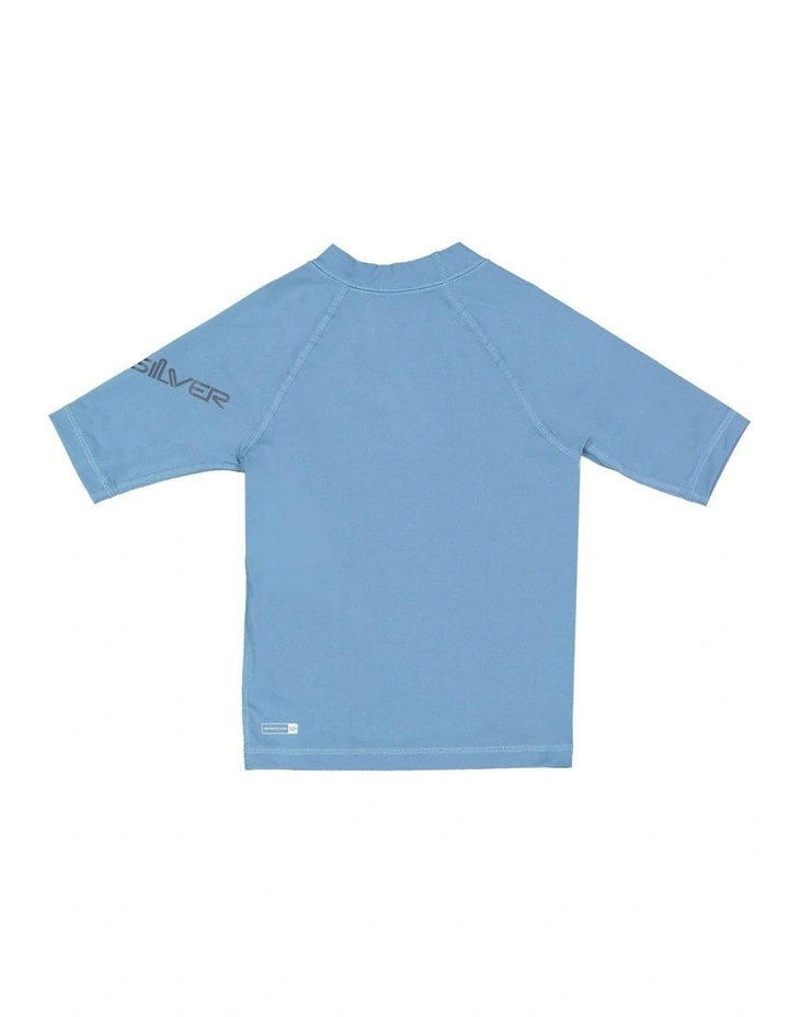 All Time Short Sleeve Rash Vest in Aegean Blue