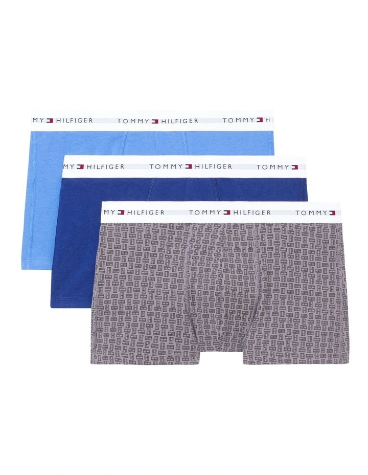 3-Pack Essential Print Trunks in White