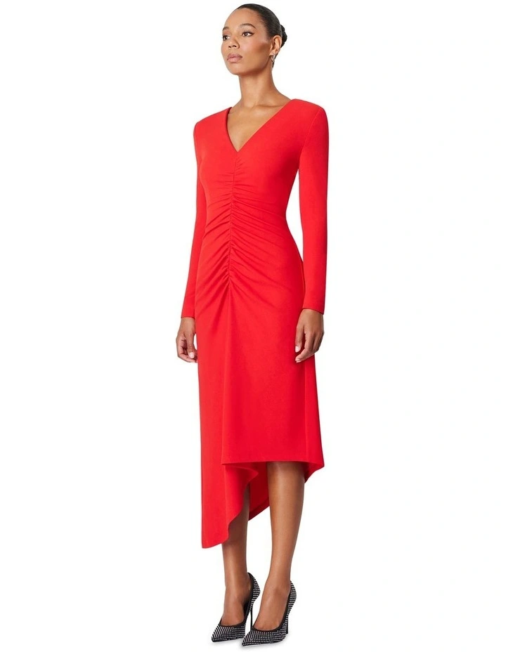 Cello Dress in Red