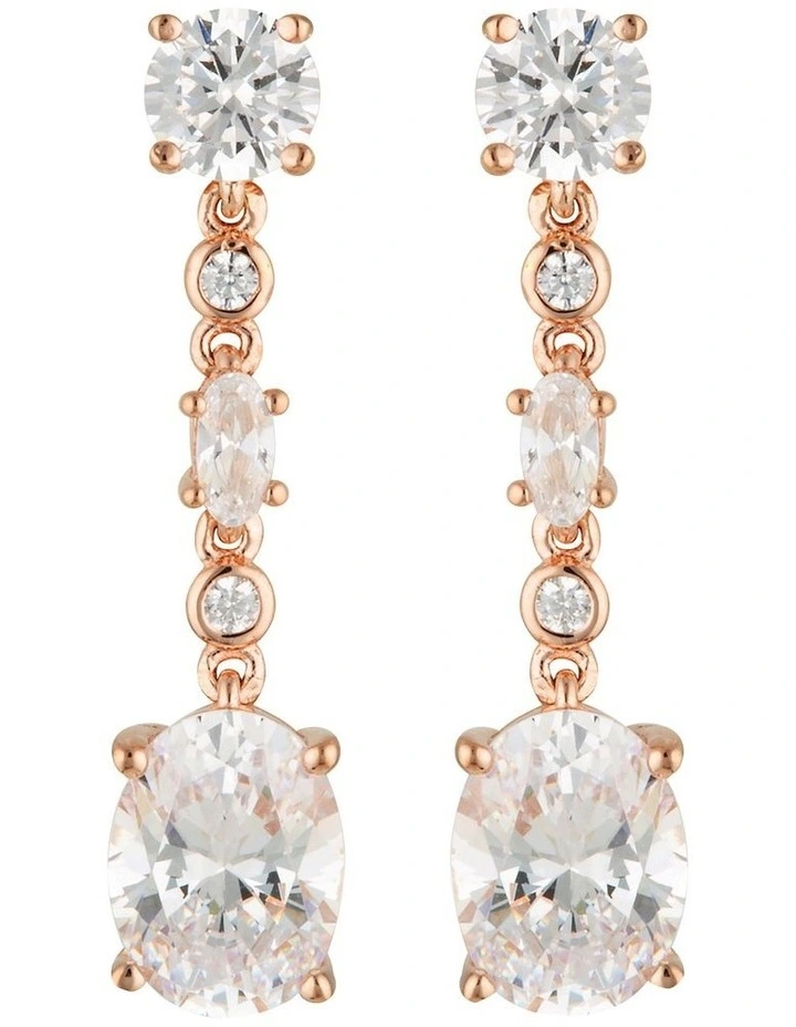 Luxe Lusso Rose Gold Drop Earrings