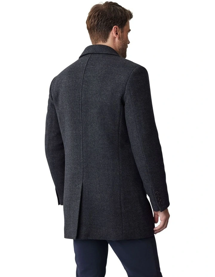 Collins Overcoat in Charcoal