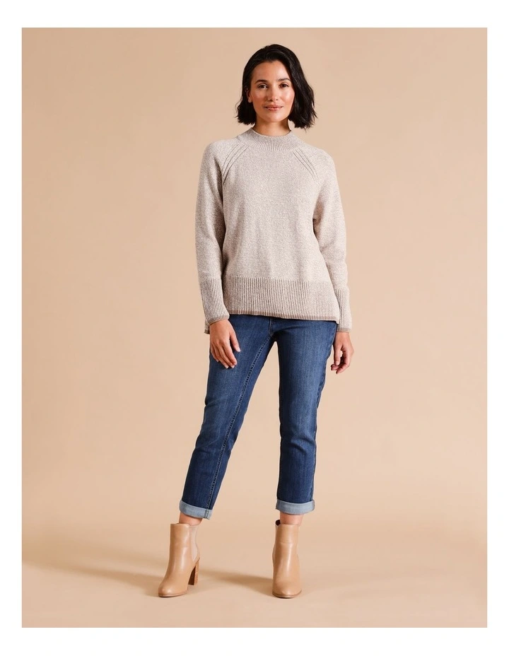 Organic Cotton Blend Wardrobe Staple Slim Crop Jean in Original Wash