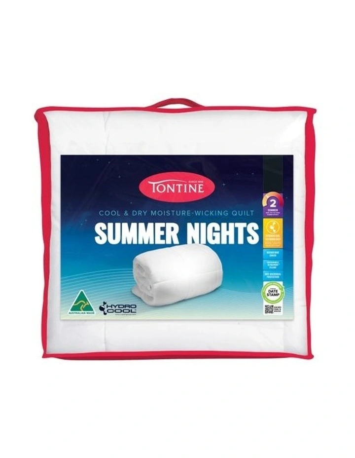 Summer Nights Quilt in White
