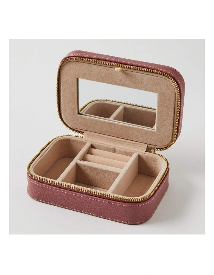 Calla Rectangular Jewellery Case in Rosewood