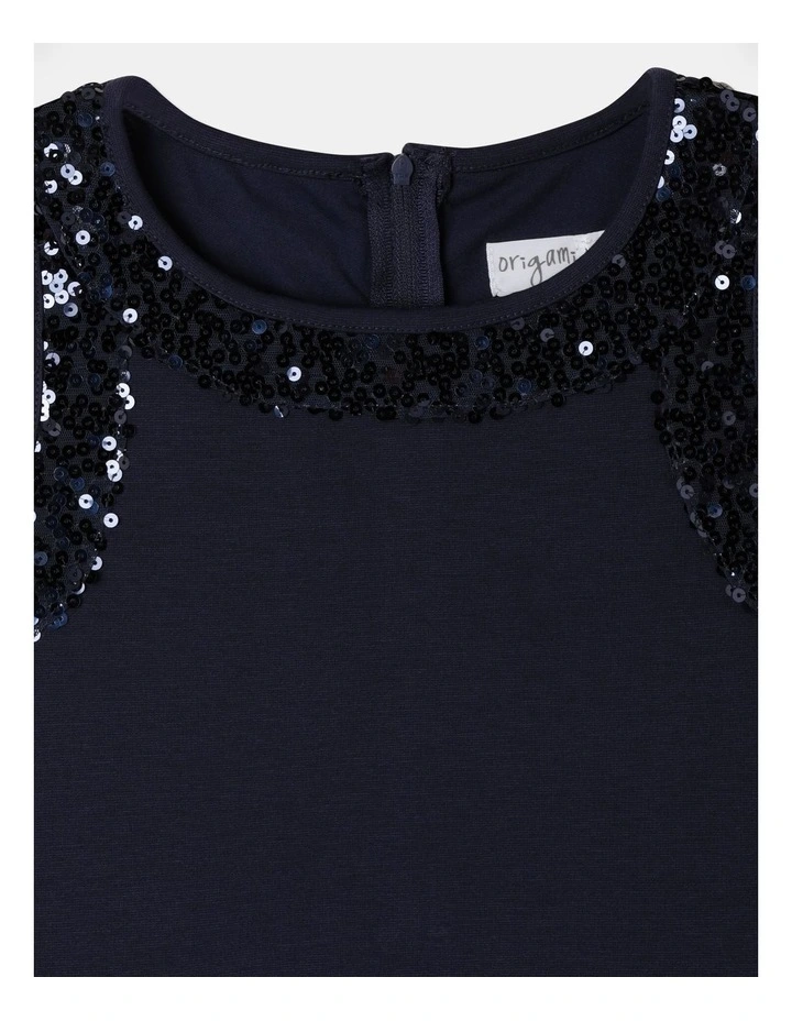 Ponti Dress In Navy