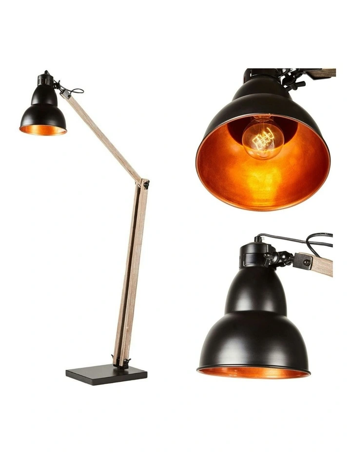 Floor Lamp in Matte Black