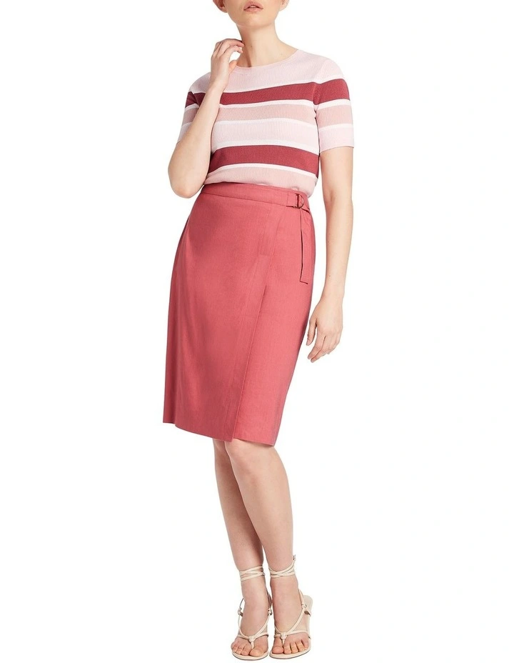 Perrie Pencil Skirt In Petal