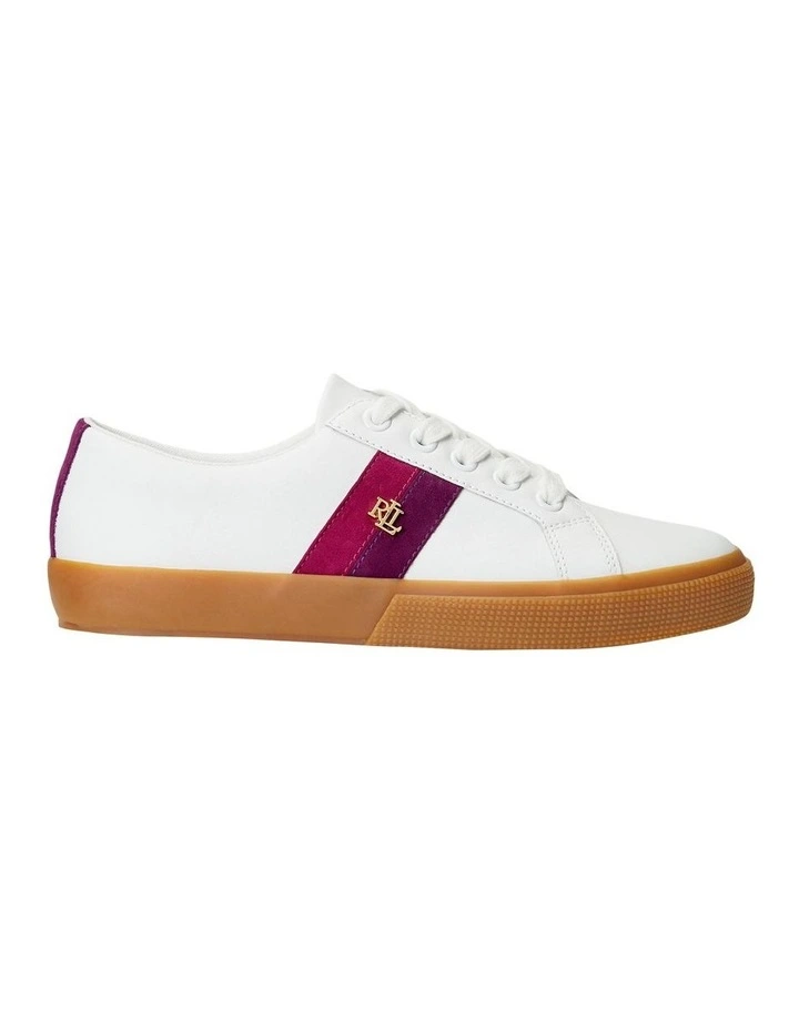 Janson IV Leather and Suede Sneaker in White