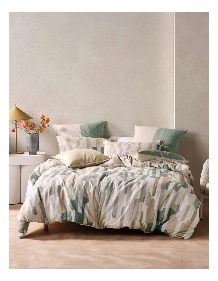 Mollendo Quilt Cover Set in Beige
