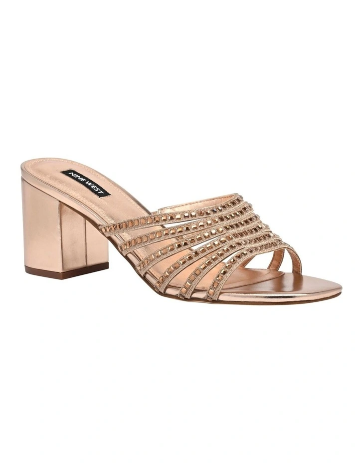 Frisky Heeled Sandal in Rosegold