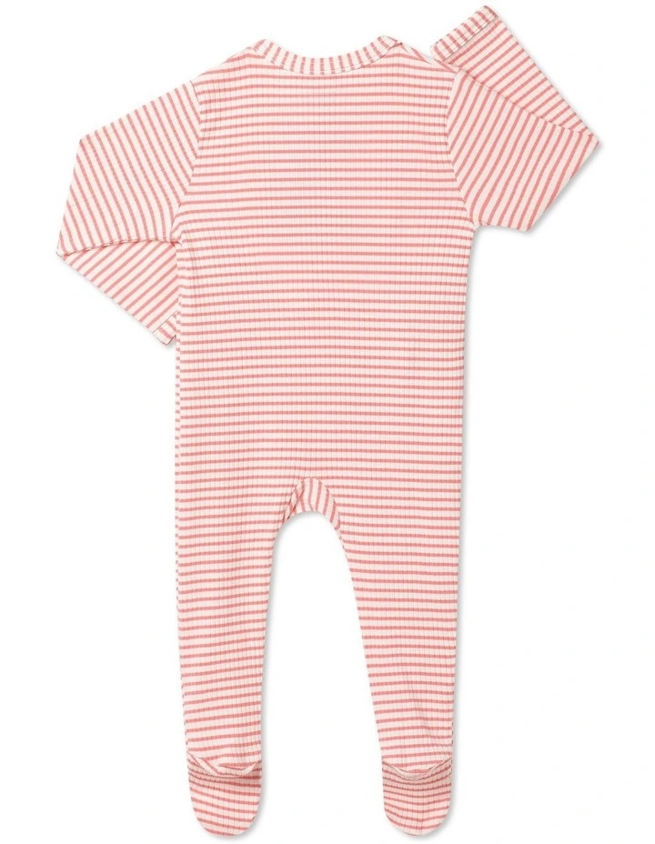 Baby Newbies Rib Zippy in Mascarpone/Island