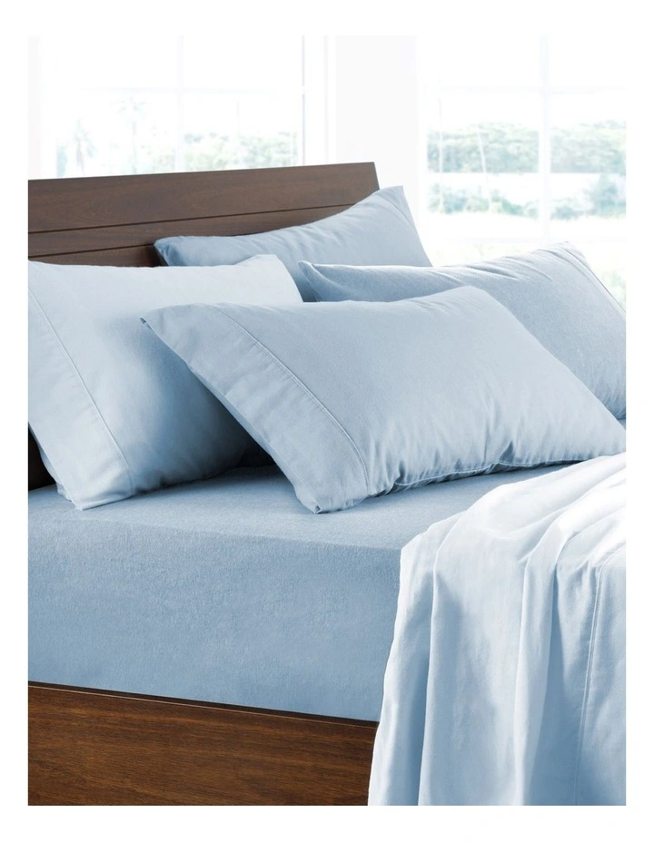 Flannelette Sheet Set in Chambray