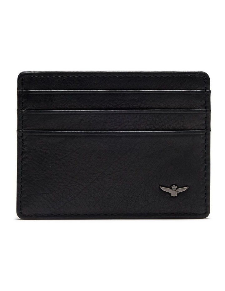 Montoro Leather Card Holder in Black