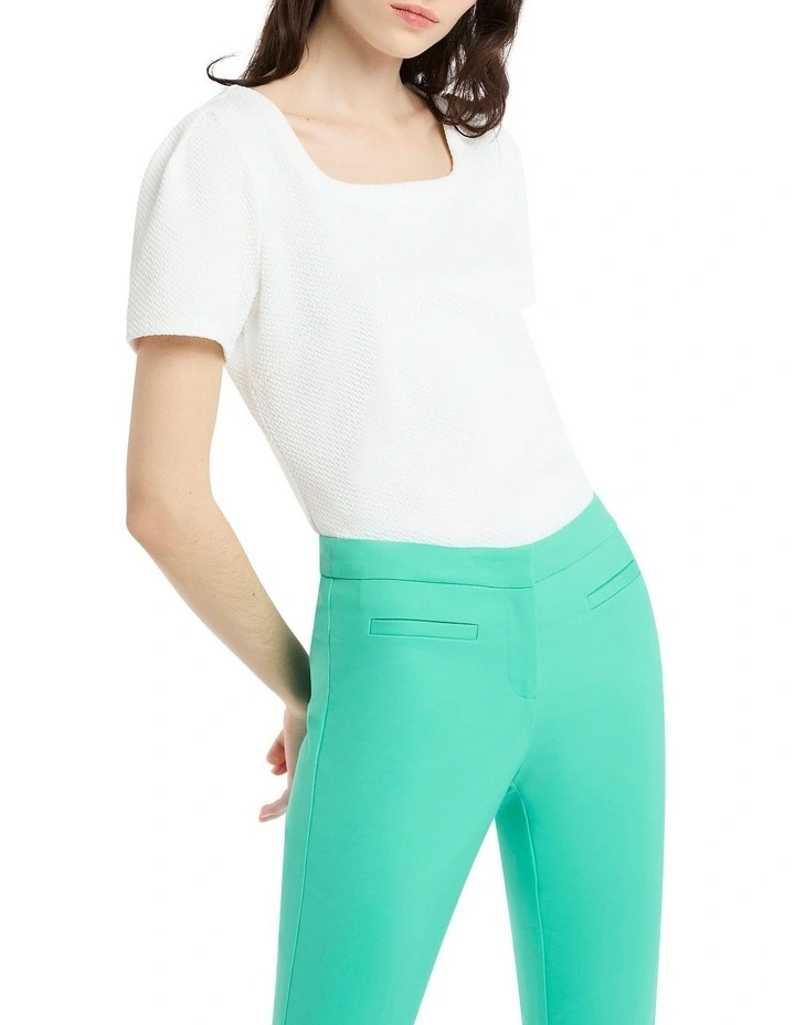 Cinna Textured Tee in Ivory