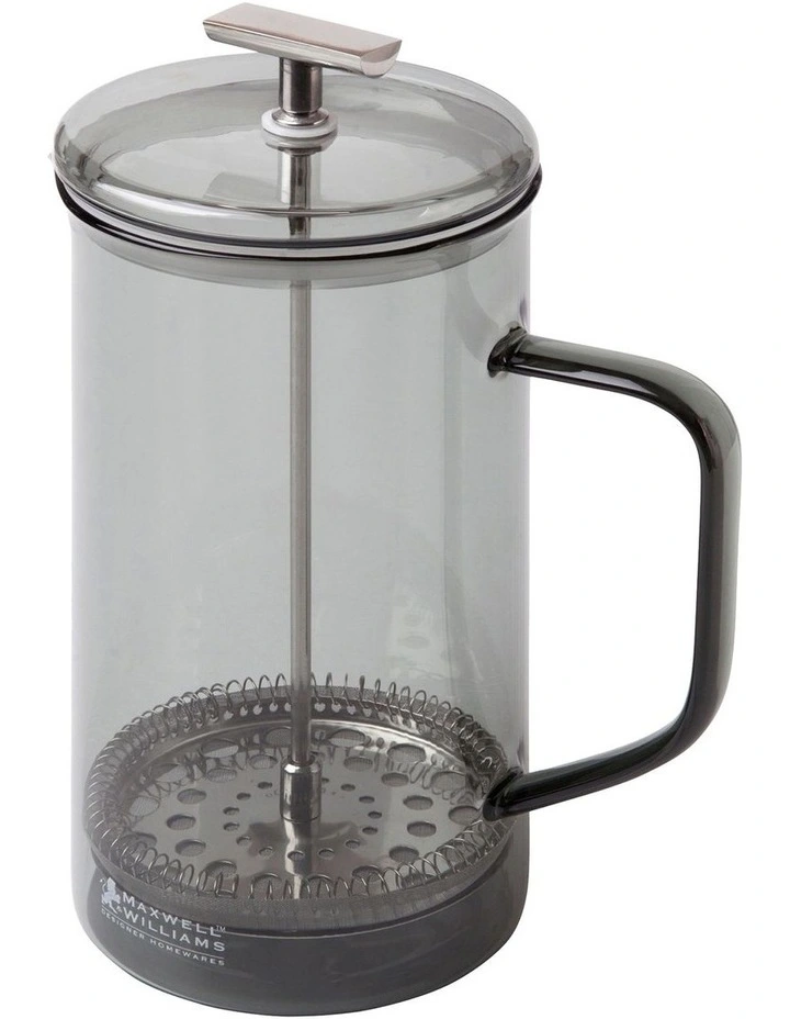 Gift Boxed Blend Sala Glass Plunger 1L in Charcoal