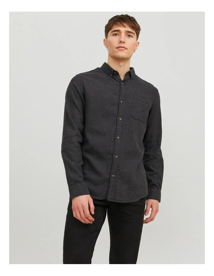 Classic Melange Shirt in Green