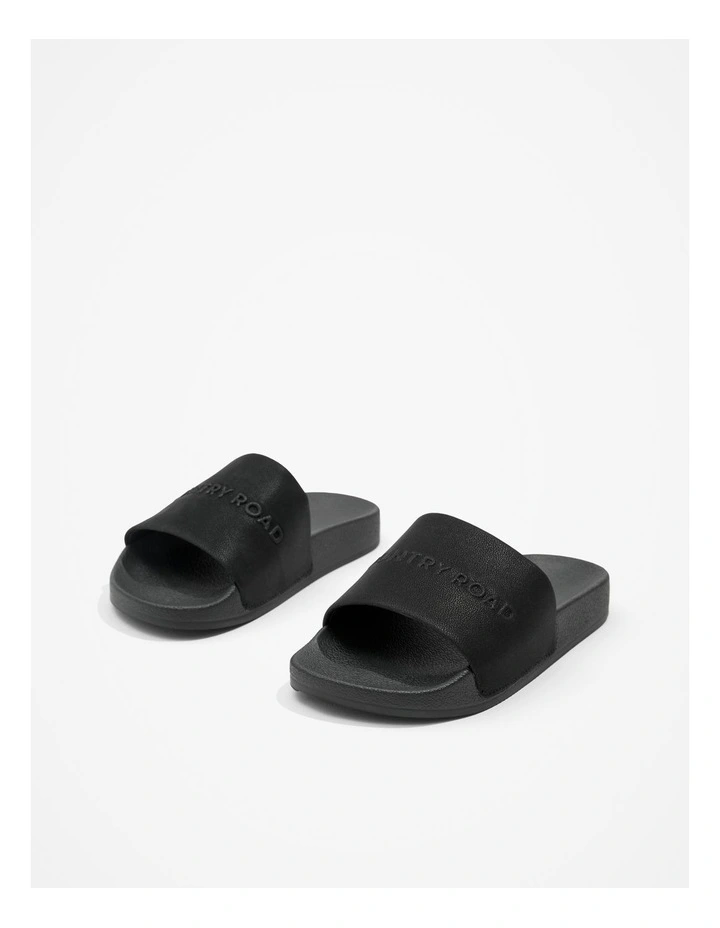 Logo Pool Slide in Black