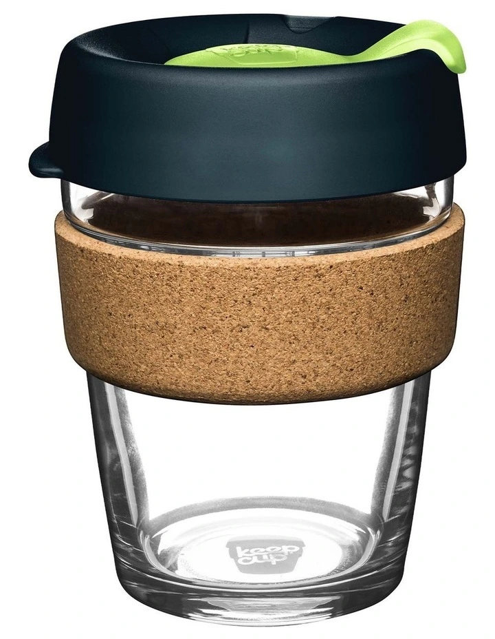 Brew Cork Reusable Glass Cup Deep M 12oz/340ml