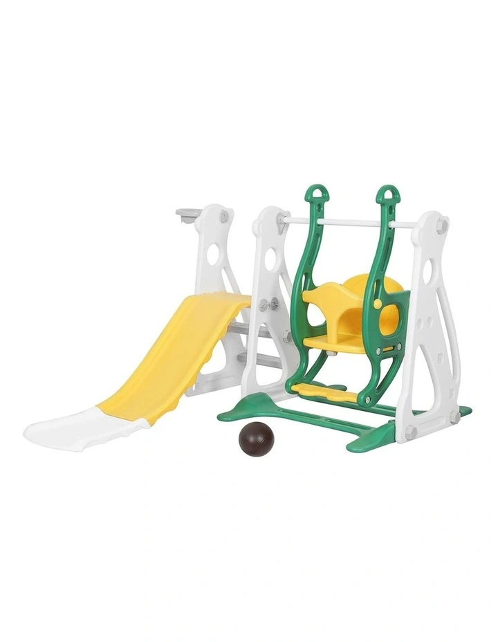 Slide Swing Basketball Ring Hoop Play Toys in Multi