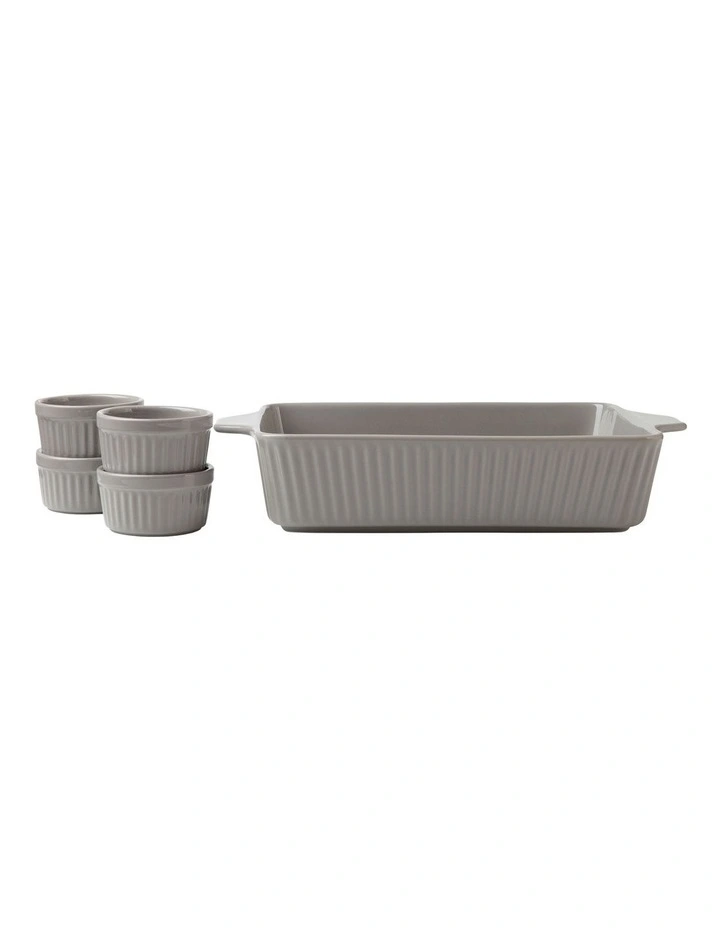 Gift Boxed Radiance Bakeware Set 5 Piece in Grey