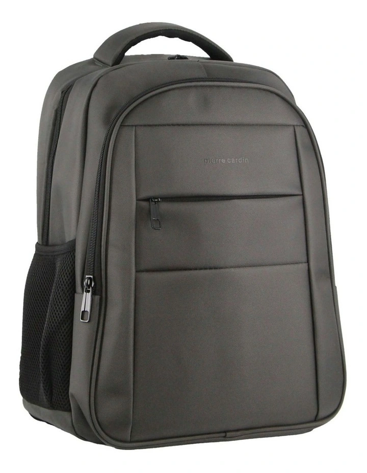 Travel & Business Backpack with Built-in USB Port in Dark Grey