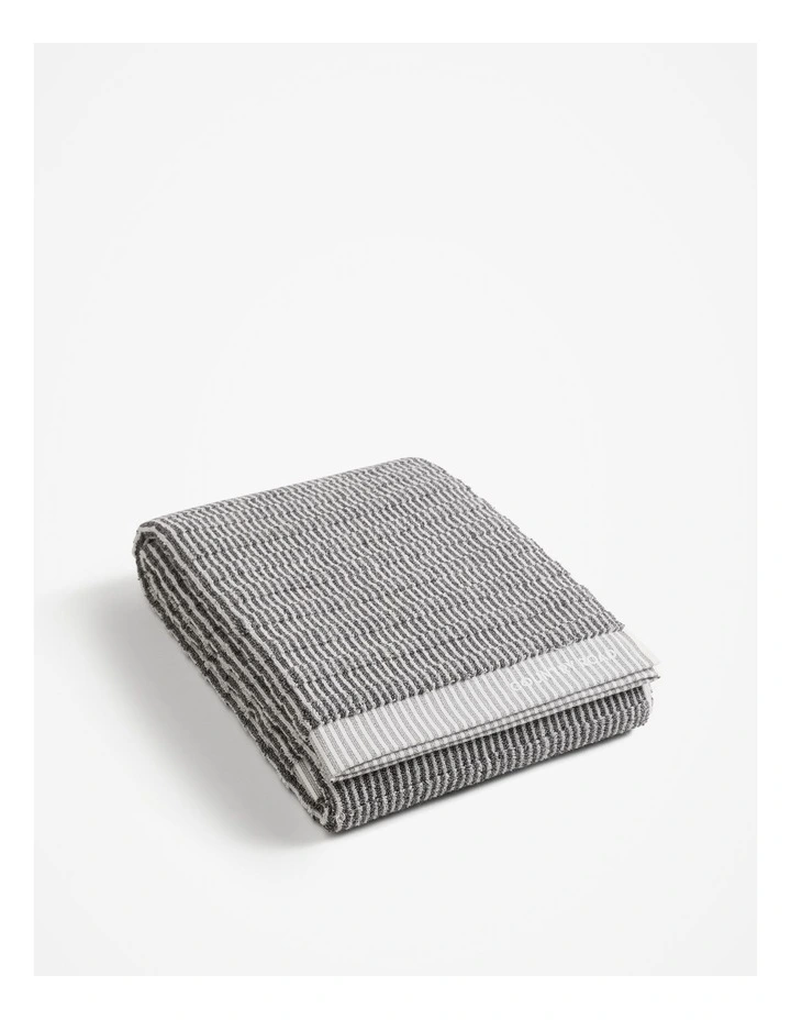 Pippa Australian Cotton Bath Sheet in Charcoal Marle