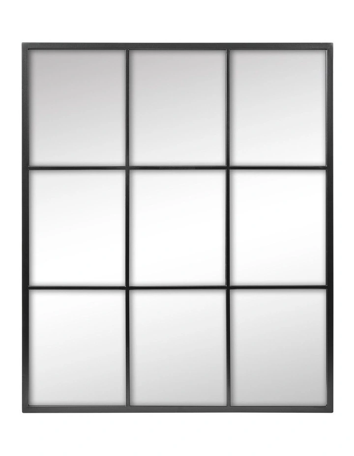 Sophia Rectangle Mirror 70cm in Black