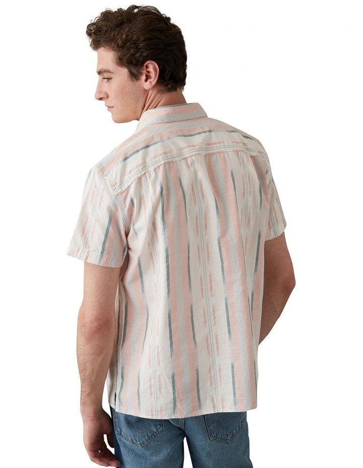 Button Up Resort Shirt in Rose