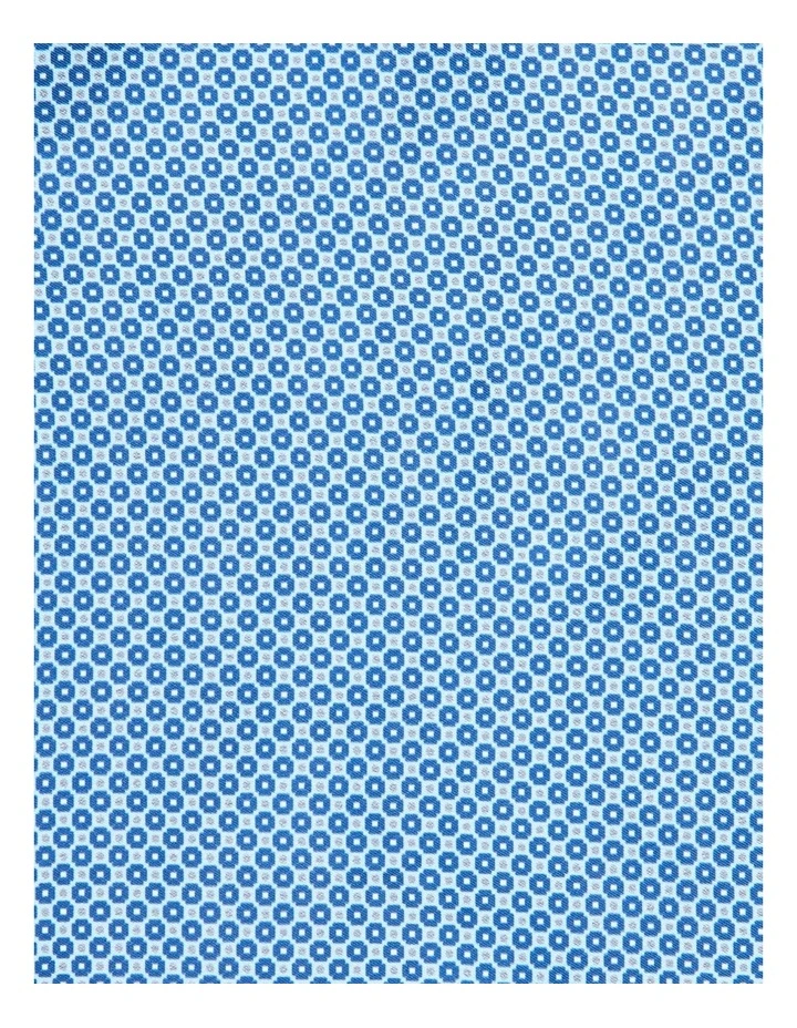 Pocket Square Geo Print in Navy
