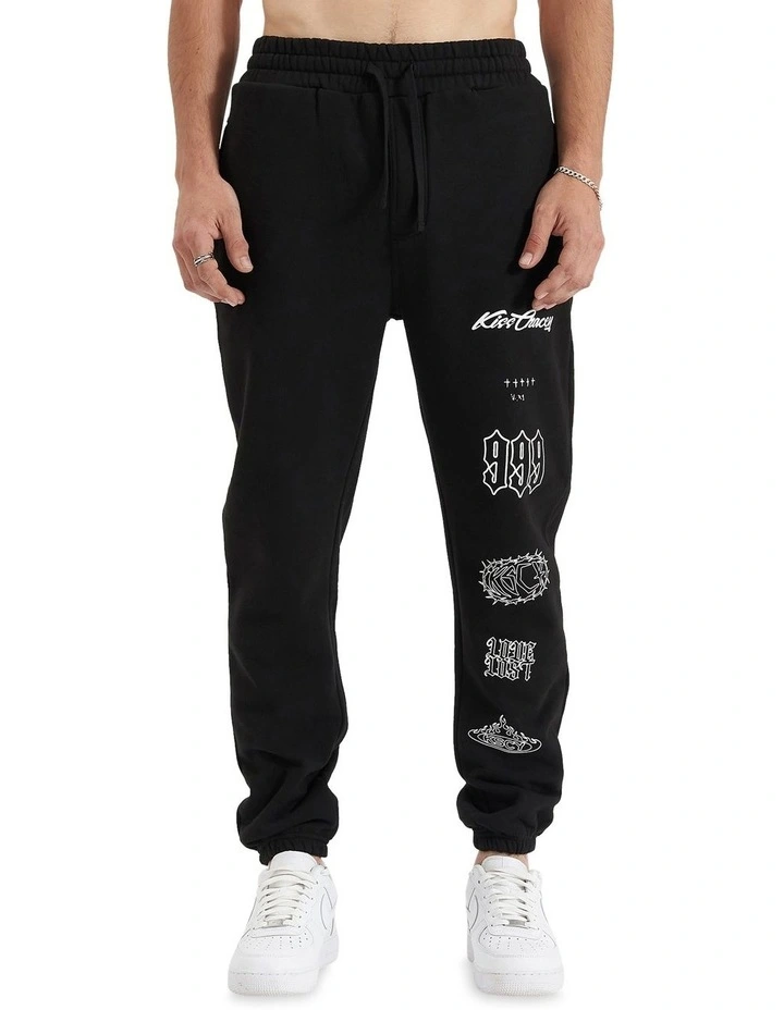 Unthought Heavy Trackpant in Jet Black