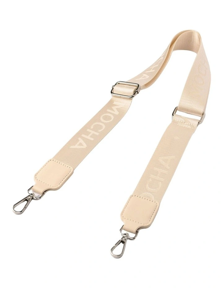 Logo Webbing Strap in Beige