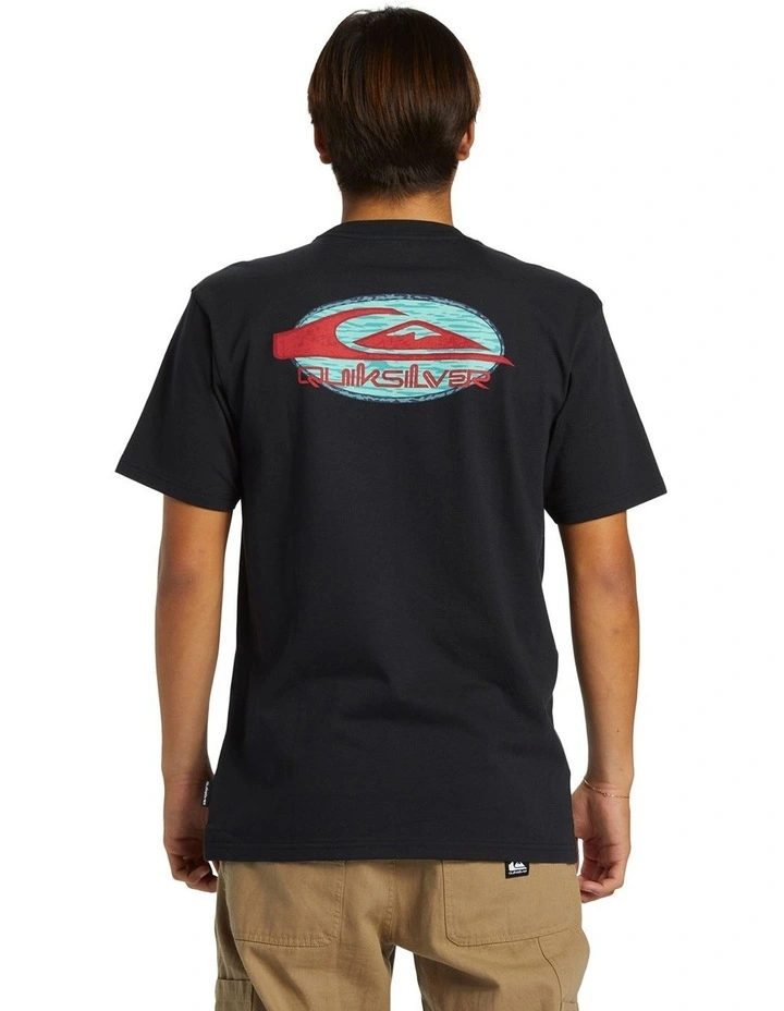 Retro Rocker Short Sleeve T-shirt in Black