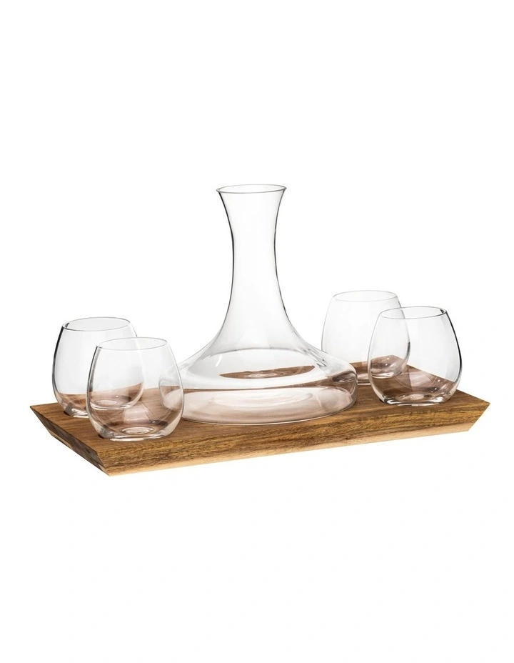 Harvey Wine Set 6 Piece in Clear