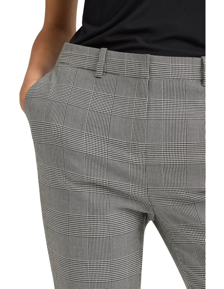 Pia Tapered Leg Pant in Black/White