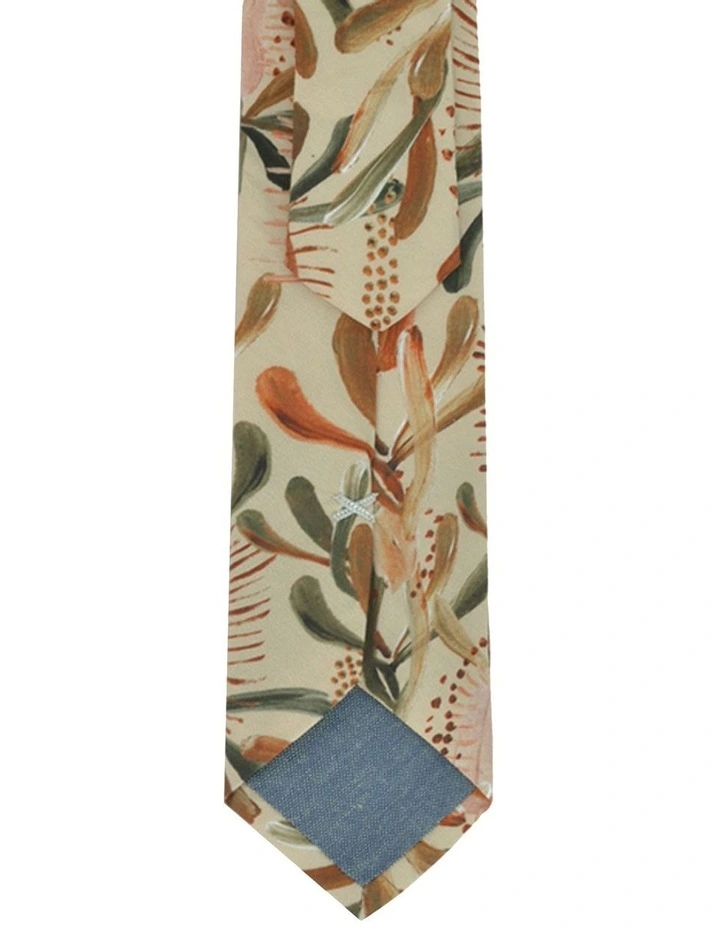 Grass Tree Cotton Tie in Nude