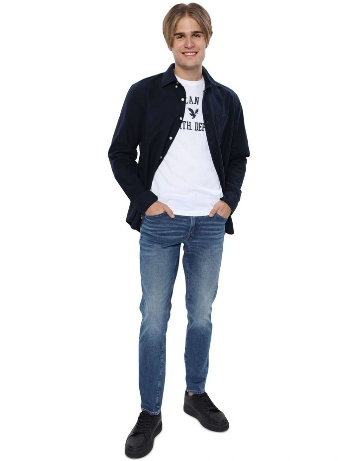 Everyday Oxford Button-Up Shirt in Navy
