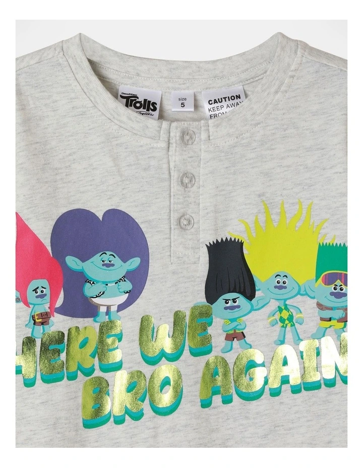 Trolls Pyjama in Grey Marle