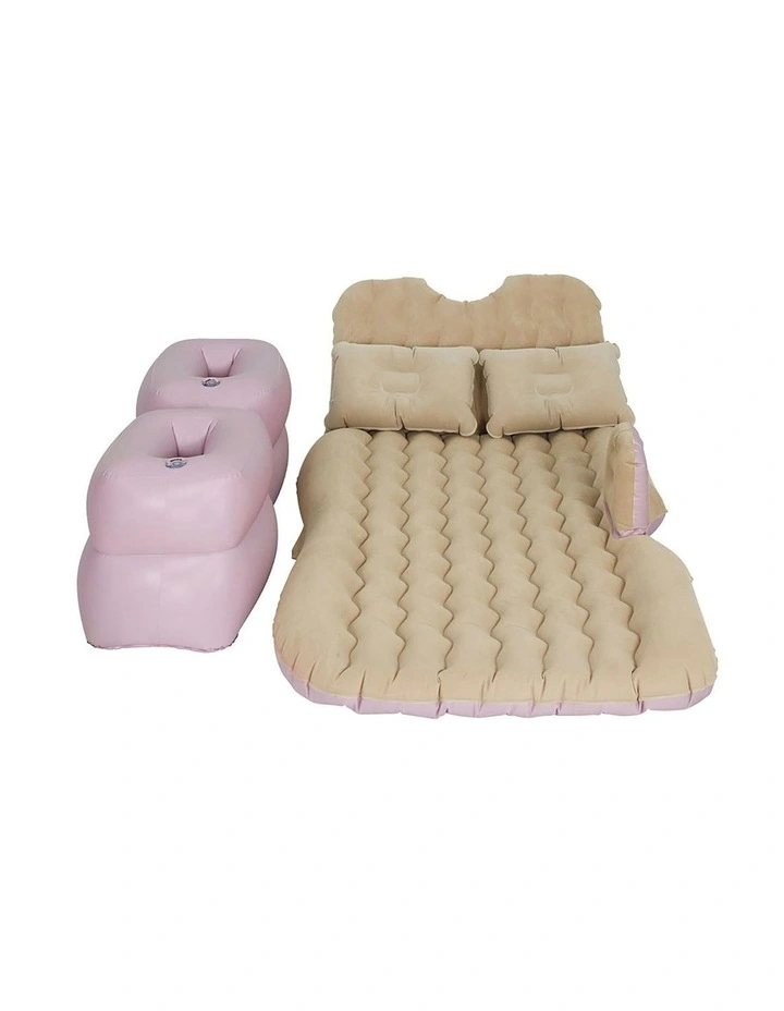 Inflatable SUV Back Seat Car Mattress 176x80 in Beige