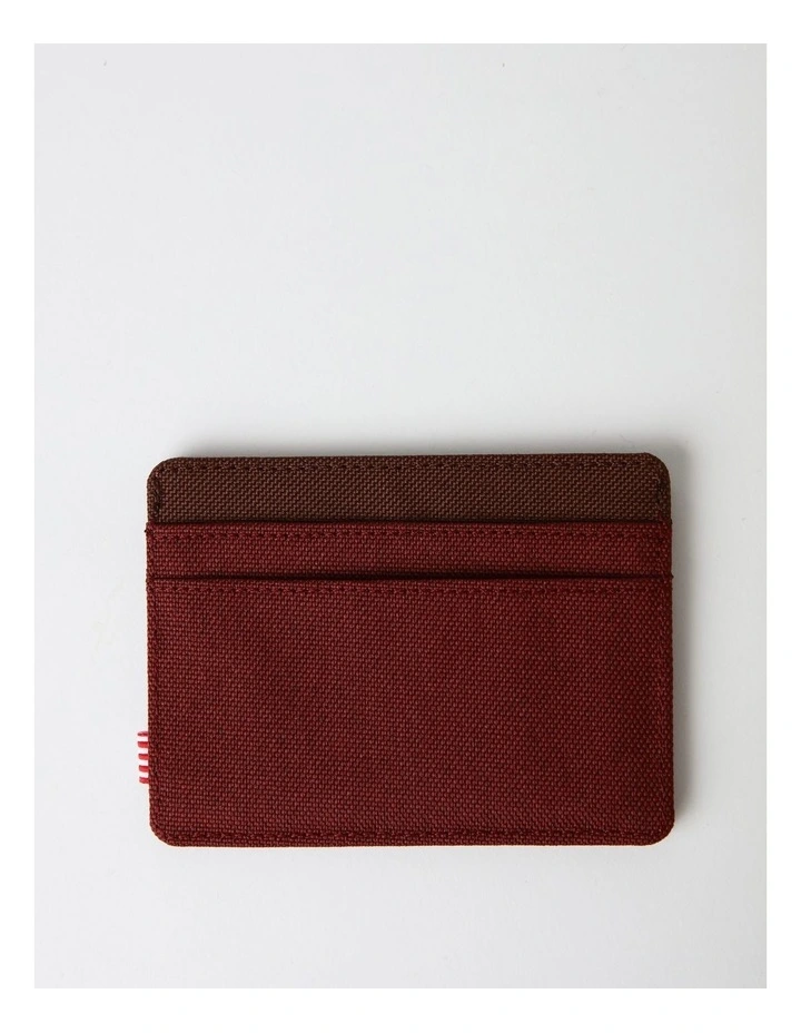 Charlie Cardholder Wallet in Port/Chicory Coffee