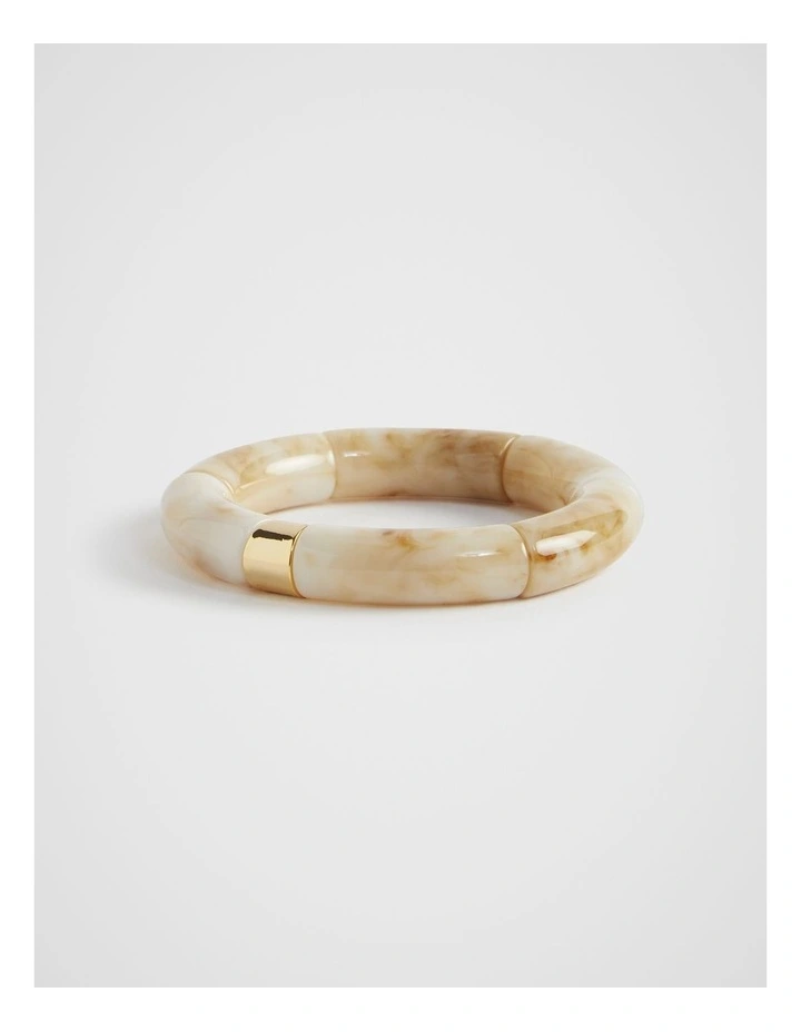 Resin Bracelet in Oat