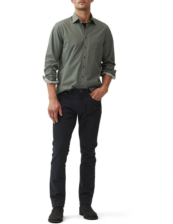 Notown Long Sleeve Shirt in Moss