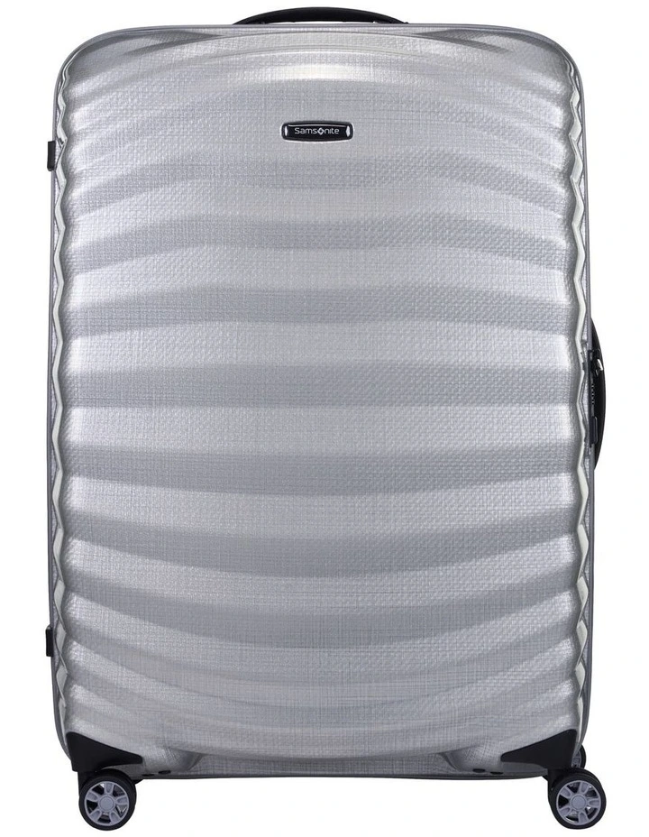 Lite-Shock 75 cm Sport Spinner Suitcase in Silver