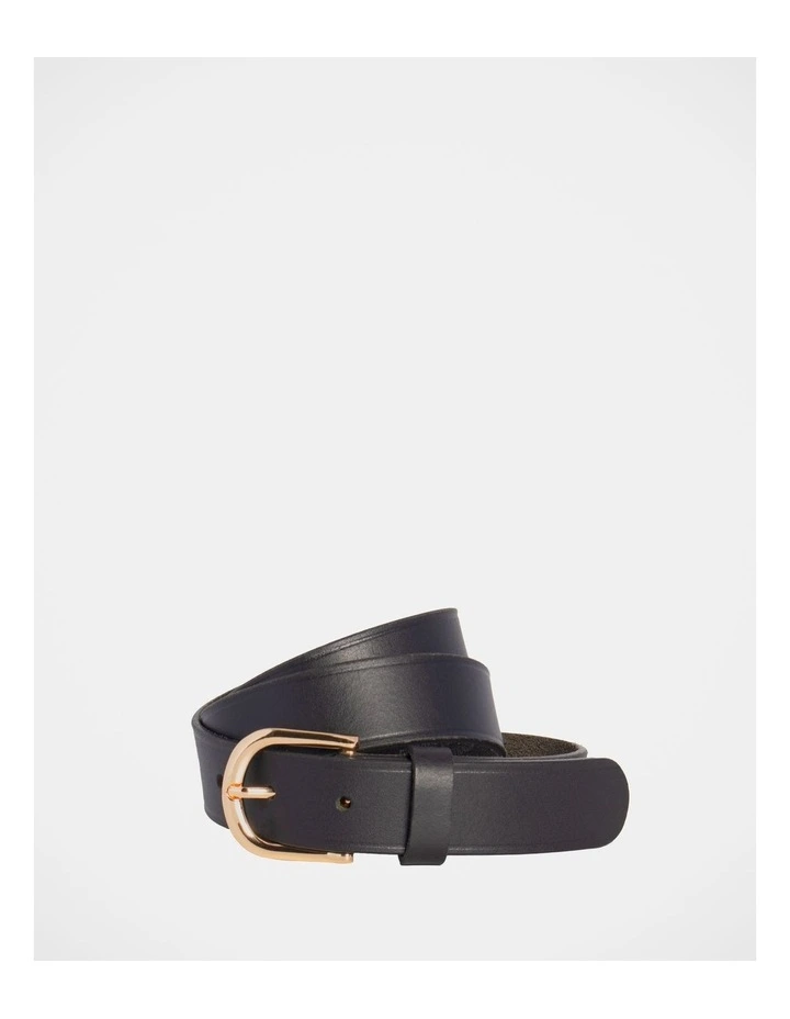 Adelaide Leather Belt in Black